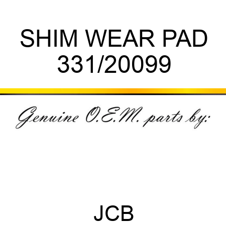 SHIM WEAR PAD 331/20099
