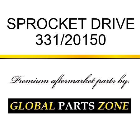 SPROCKET DRIVE 331/20150