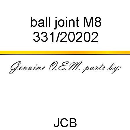 ball joint M8 331/20202
