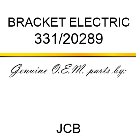 BRACKET ELECTRIC 331/20289