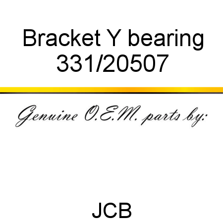 Bracket, Y bearing 331/20507