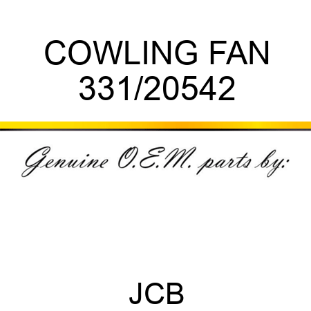 COWLING FAN 331/20542