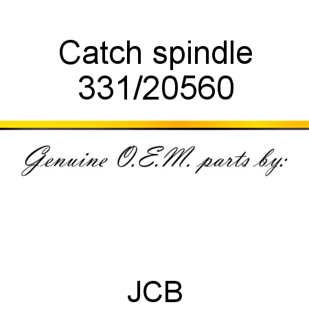 Catch, spindle 331/20560