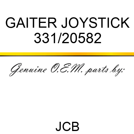 GAITER JOYSTICK 331/20582