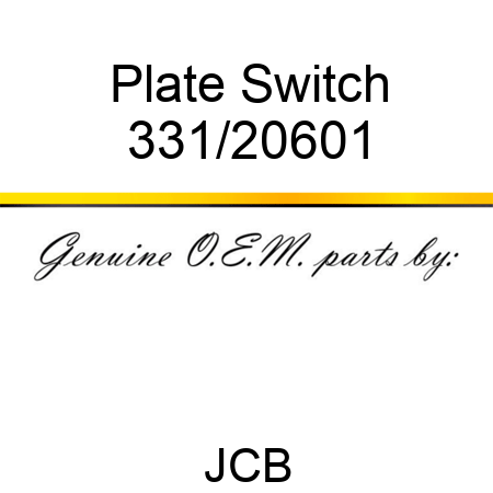 Plate Switch 331/20601