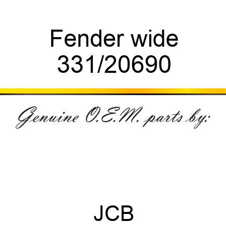 Fender wide 331/20690
