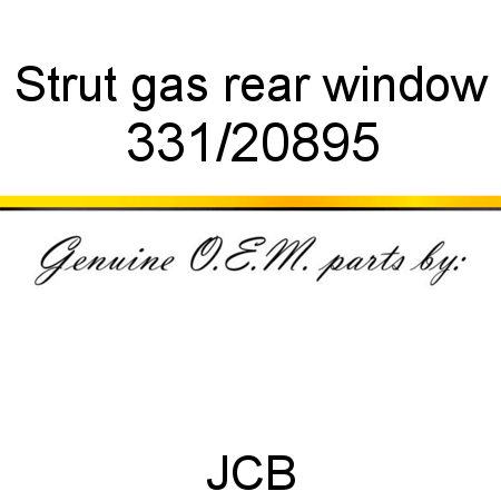 Strut, gas, rear window 331/20895