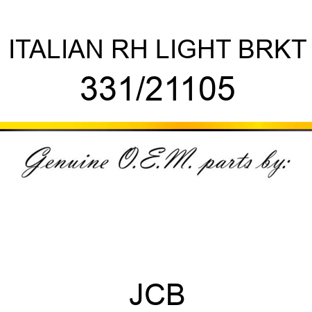 ITALIAN RH LIGHT BRKT 331/21105