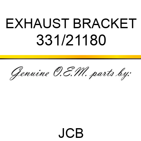 EXHAUST BRACKET 331/21180