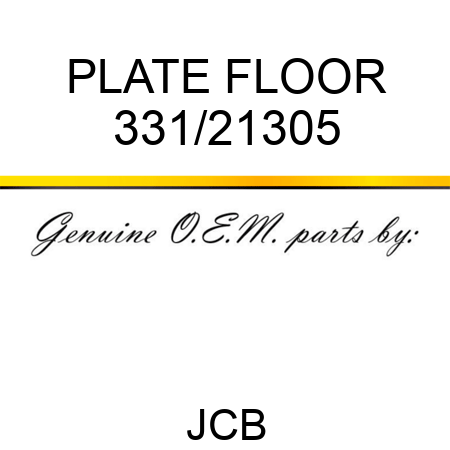 PLATE, FLOOR 331/21305