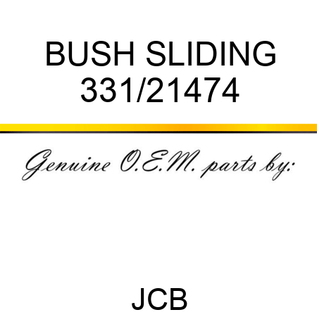 BUSH SLIDING 331/21474