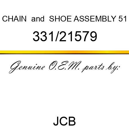 CHAIN & SHOE ASSEMBLY 51 331/21579
