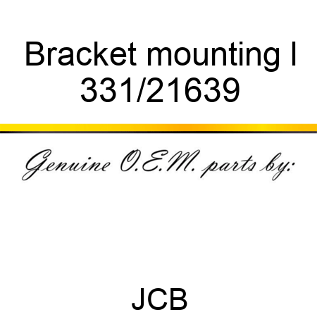 Bracket mounting l 331/21639