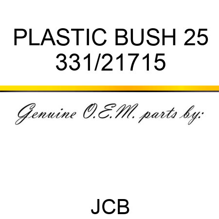 PLASTIC BUSH 25 331/21715