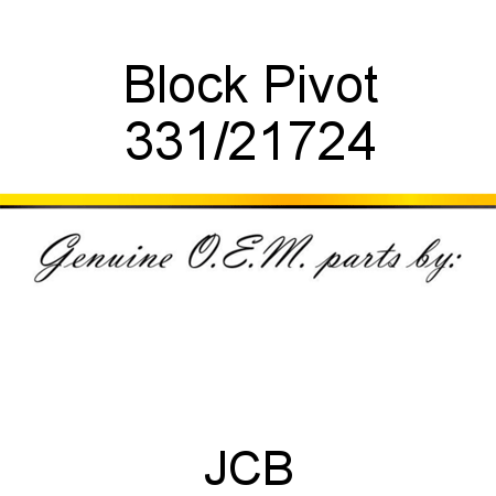 Block, Pivot 331/21724