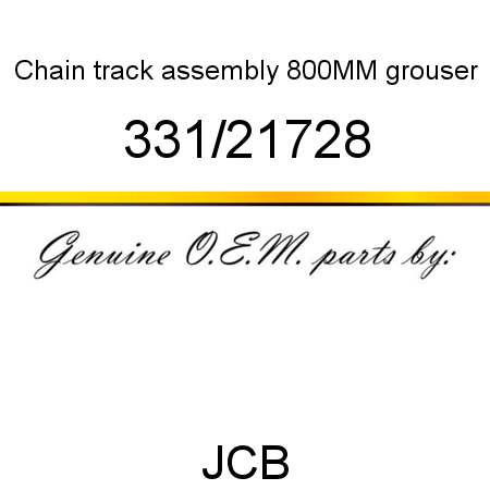 Chain, track assembly, 800MM grouser 331/21728