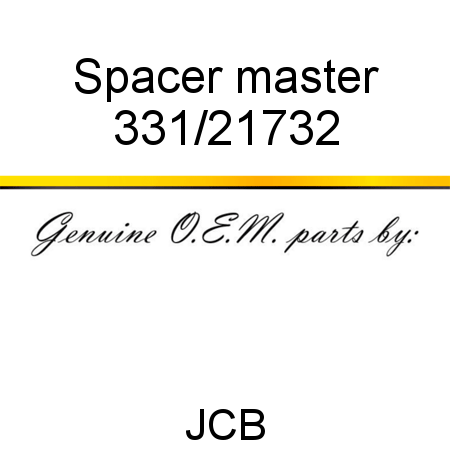 Spacer, master 331/21732