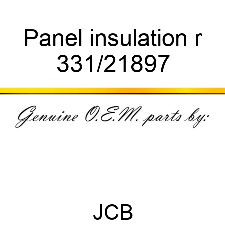 Panel insulation r 331/21897