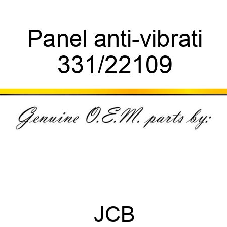 Panel anti-vibrati 331/22109