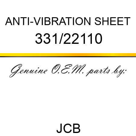 ANTI-VIBRATION SHEET 331/22110