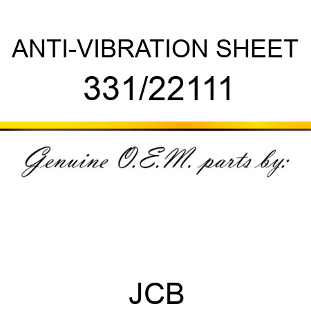 ANTI-VIBRATION SHEET 331/22111
