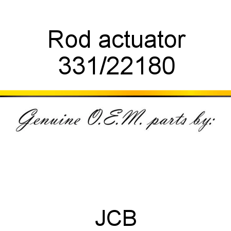 Rod, actuator 331/22180