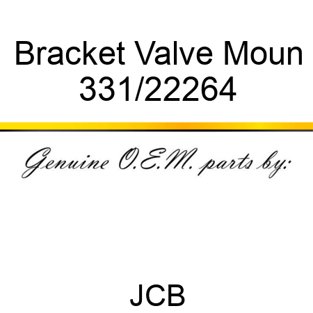 Bracket Valve Moun 331/22264
