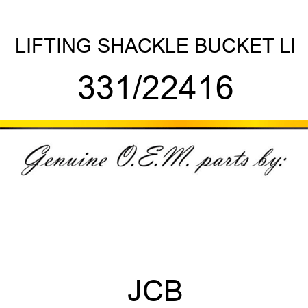LIFTING SHACKLE BUCKET LI 331/22416