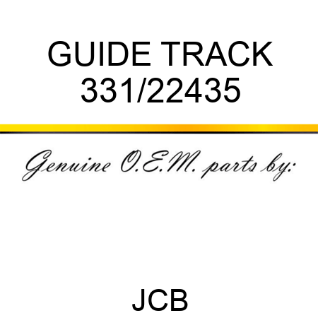 GUIDE TRACK 331/22435