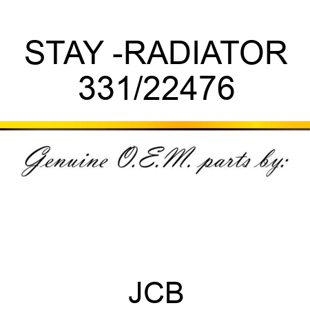 STAY -RADIATOR 331/22476