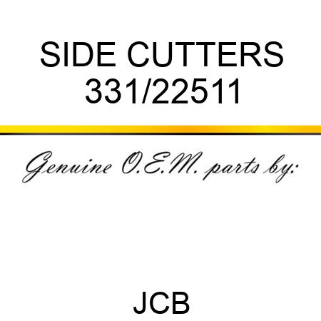 SIDE CUTTERS 331/22511