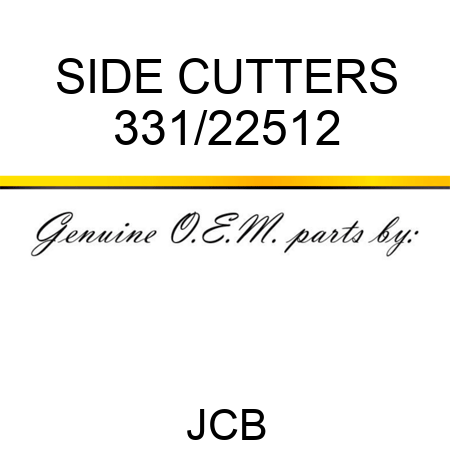 SIDE CUTTERS 331/22512