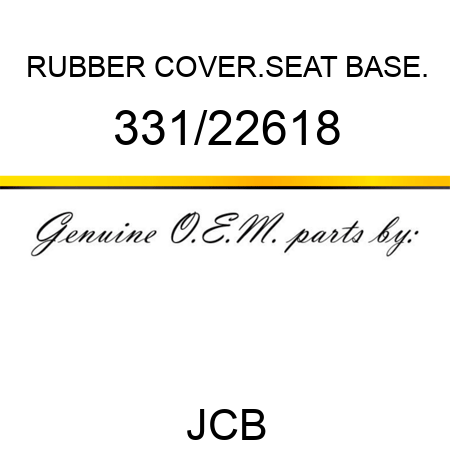 RUBBER COVER.SEAT BASE. 331/22618