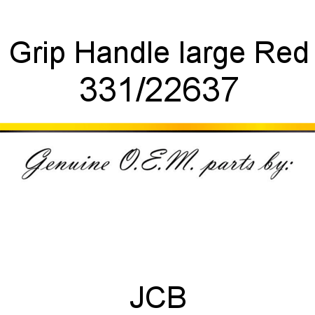 Grip, Handle large, Red 331/22637