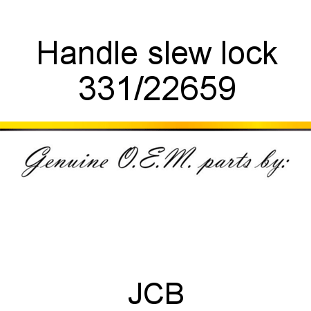 Handle, slew lock 331/22659