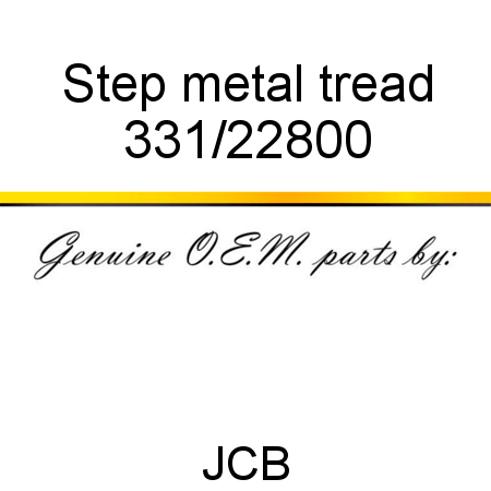 Step, metal tread 331/22800