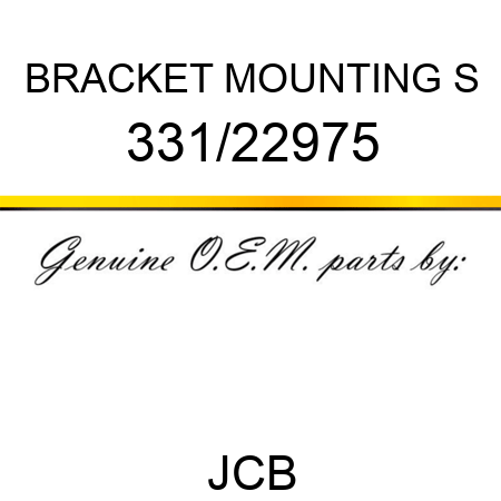 BRACKET MOUNTING S 331/22975