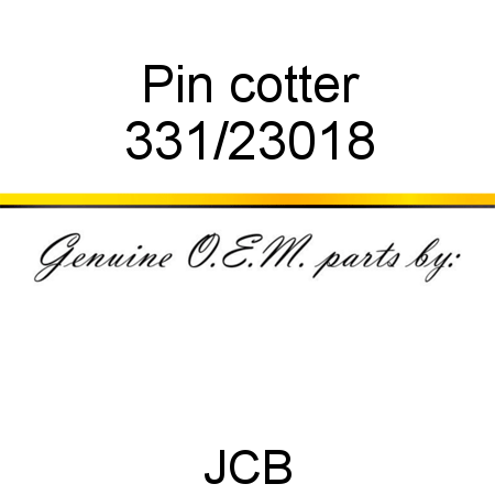 Pin, cotter 331/23018