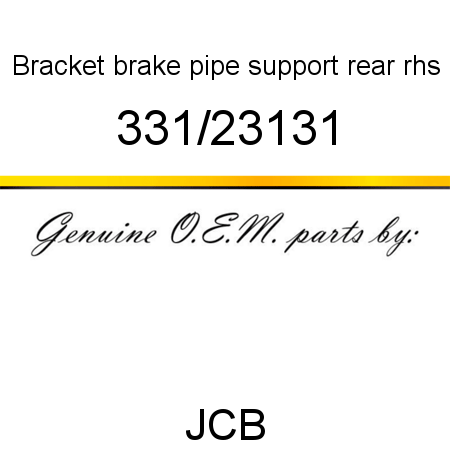 Bracket, brake pipe support, rear rhs 331/23131
