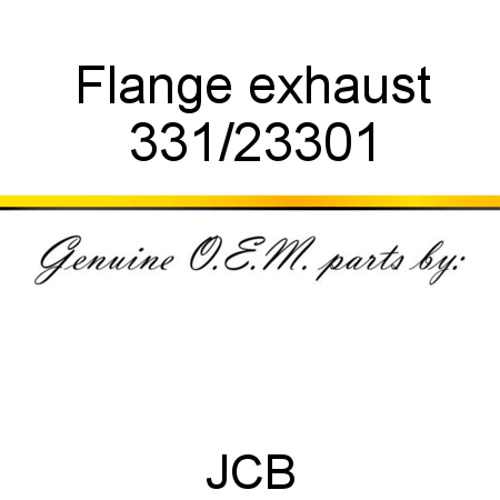 Flange, exhaust 331/23301