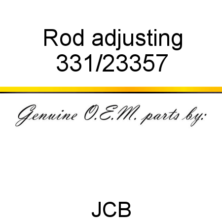 Rod, adjusting 331/23357