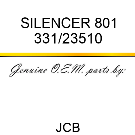 SILENCER 801 331/23510