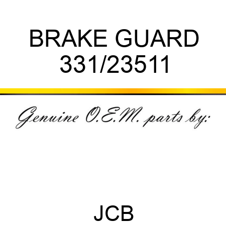 BRAKE GUARD 331/23511
