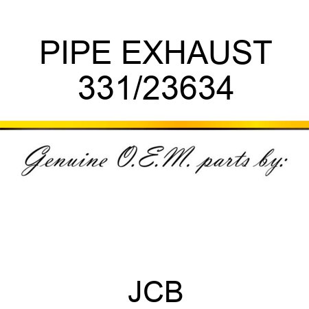 PIPE EXHAUST 331/23634