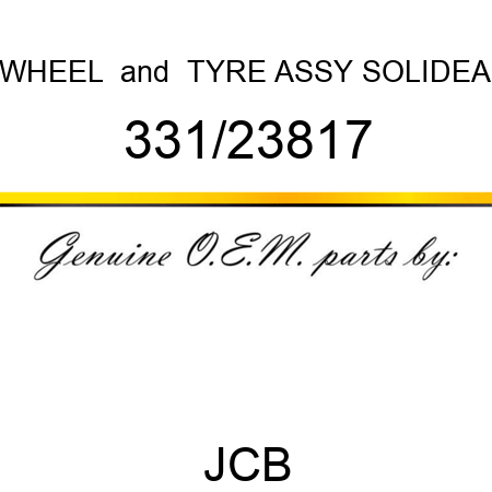 WHEEL & TYRE ASSY SOLIDEA 331/23817