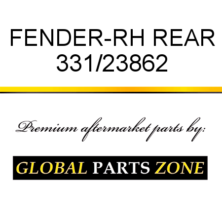 FENDER-RH REAR 331/23862