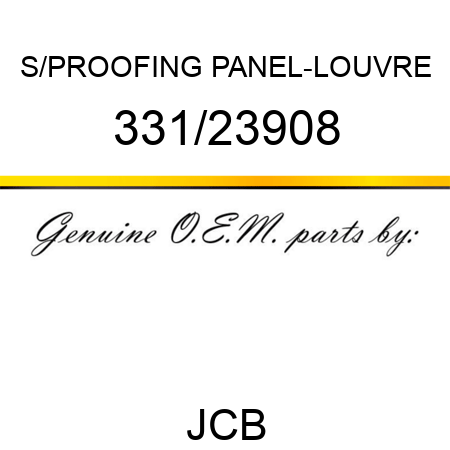 S/PROOFING PANEL-LOUVRE 331/23908