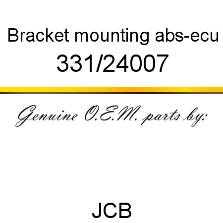 Bracket, mounting, abs-ecu 331/24007