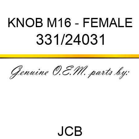 KNOB, M16 - FEMALE 331/24031