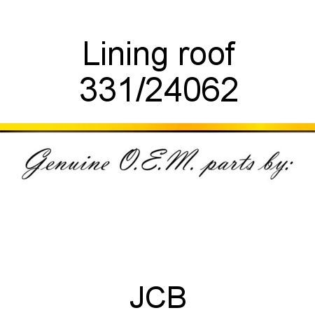 Lining, roof 331/24062